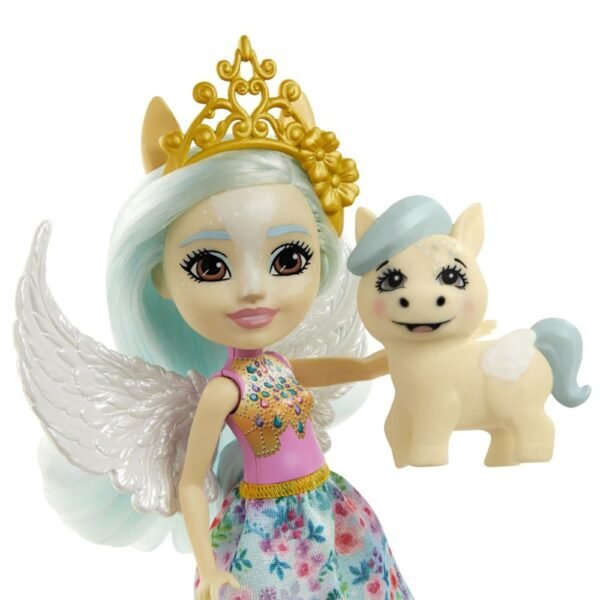 Papusa Enchantimals By Mattel Paolina Pegasus Cu Figurina Wingley - Imagine 2