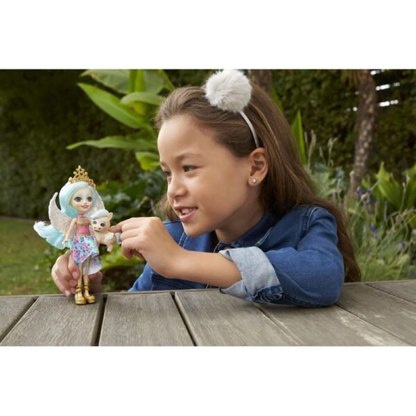 Papusa Enchantimals By Mattel Paolina Pegasus Cu Figurina Wingley - Imagine 4