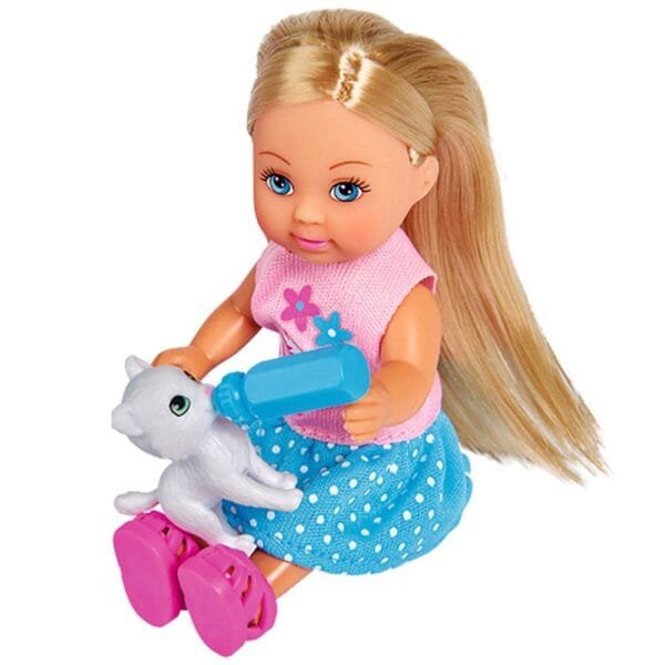 Papusa Simba Evi Love Cat Buggy 12 Cm Cu 2 Figurine Si Accesorii - Imagine 2