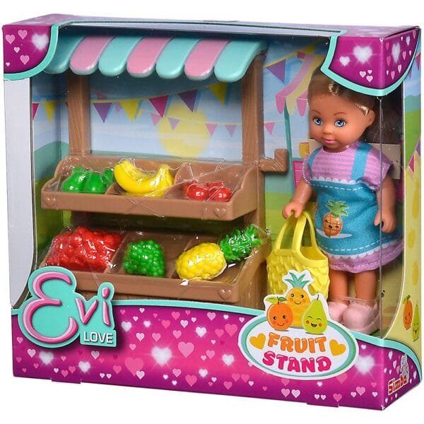 Papusa Simba Evi Love Fruit Stand 12 Cm Cu Accesorii - Imagine 11