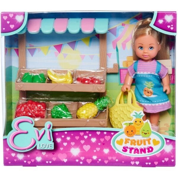 Papusa Simba Evi Love Fruit Stand 12 Cm Cu Accesorii - Imagine 12