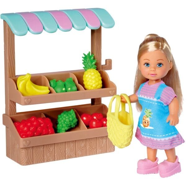 Papusa Simba Evi Love Fruit Stand 12 Cm Cu Accesorii - Imagine 2