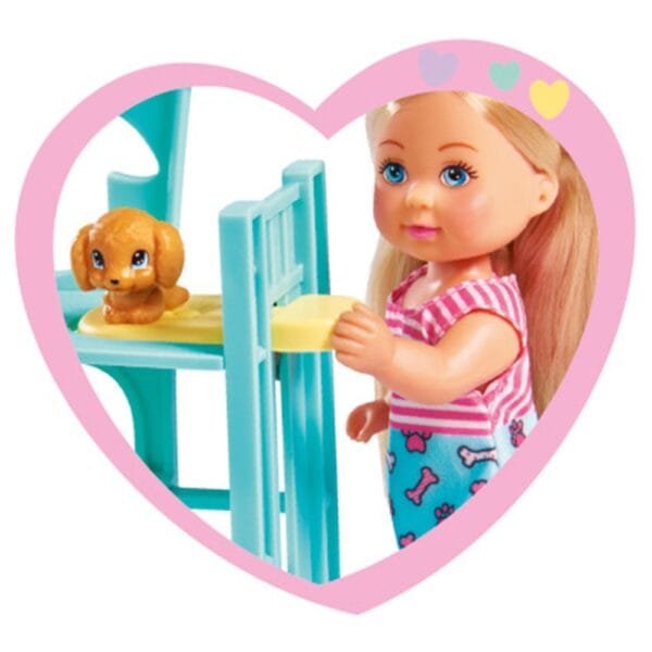 Papusa Simba Evi Love Puppy Fun 12 Cm Cu 3 Figurine Si Accesorii - Imagine 5
