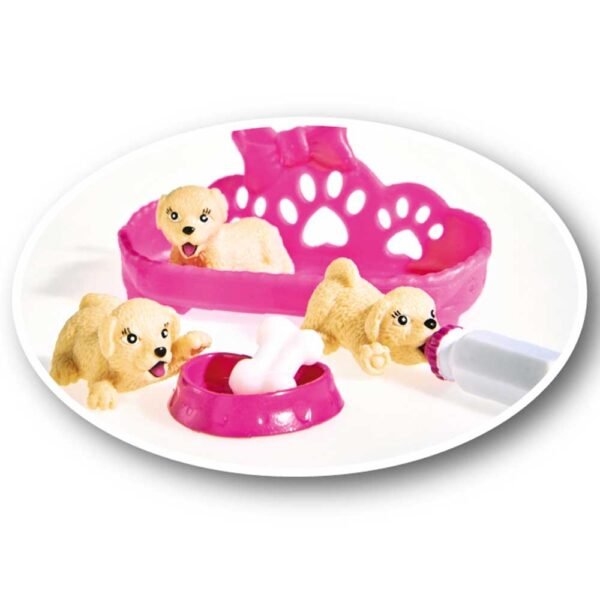 Papusa Simba Evi Love Puppy Love Papusa 12 Cm Cu 3 Catelusi Si Accesorii - Imagine 4