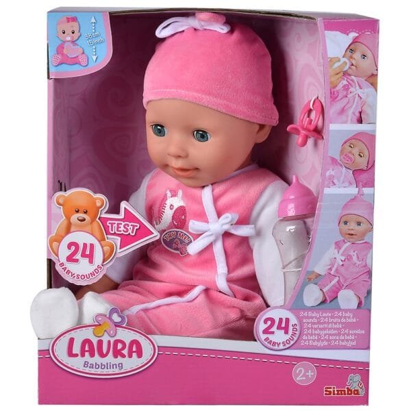 Papusa Simba Laura Babbling 38 Cm Cu Accesorii - Imagine 9