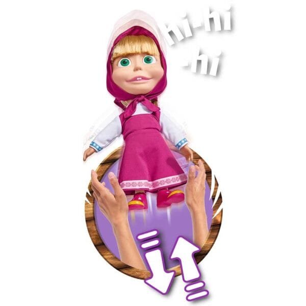 Papusa Simba Masha And The Bear, Masha Shake &Amp; Sound 30 Cm - Imagine 3