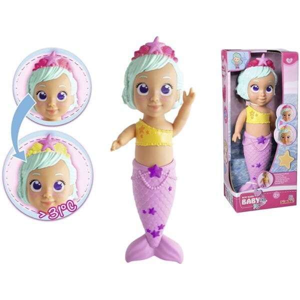 Jucarie De Baie Simba New Born Baby Mermaid 30 Cm - Imagine 8