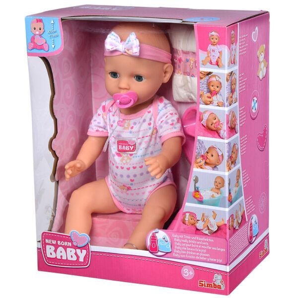 Papusa Simba New Born Baby, Baby Doll 43 Cm Cu Accesorii - Imagine 9