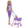 Papusa Simba Steffi Love Baby Walk 29 Cm Mov Cu Carucior Si Accesorii 1 I Best Buy Babys