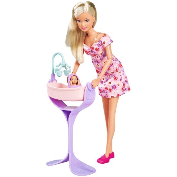 Papusa Simba Steffi Love Hello Baby 29 Cm Cu Accesorii