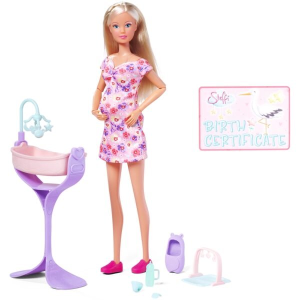 Papusa Simba Steffi Love Hello Baby 29 Cm Cu Accesorii - Imagine 3
