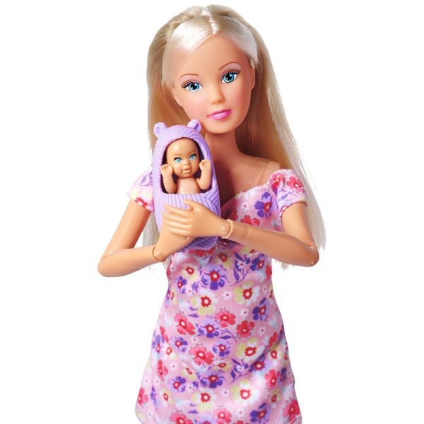 Papusa Simba Steffi Love Hello Baby 29 Cm Cu Accesorii - Imagine 4