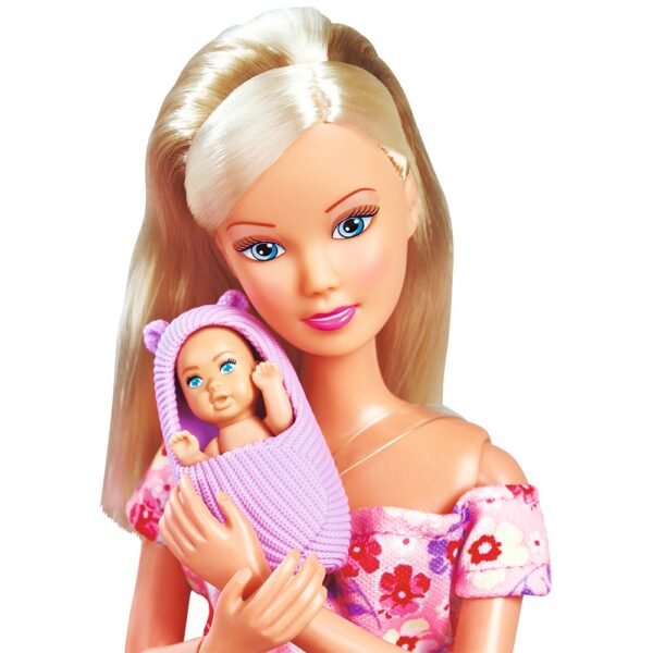 Papusa Simba Steffi Love Hello Baby 29 Cm Cu Accesorii - Imagine 5