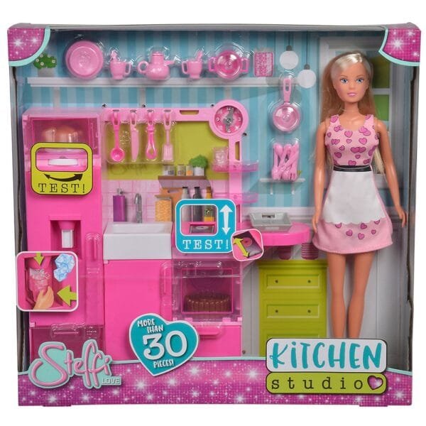 Papusa Simba Steffi Love Kitchen Studio 29 Cm Cu Bucatarie Si Accesorii - Imagine 10