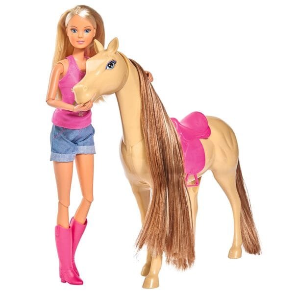 Papusa Simba Steffi Love, Lovely Horse 29 Cm Cu Cal Si Accesorii - Imagine 5