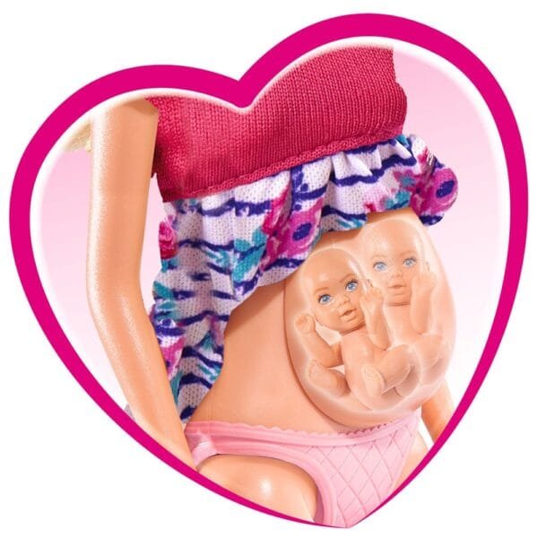 Papusa Simba Steffi Love Welcome Twins 29 Cm Cu Accesorii - Imagine 3