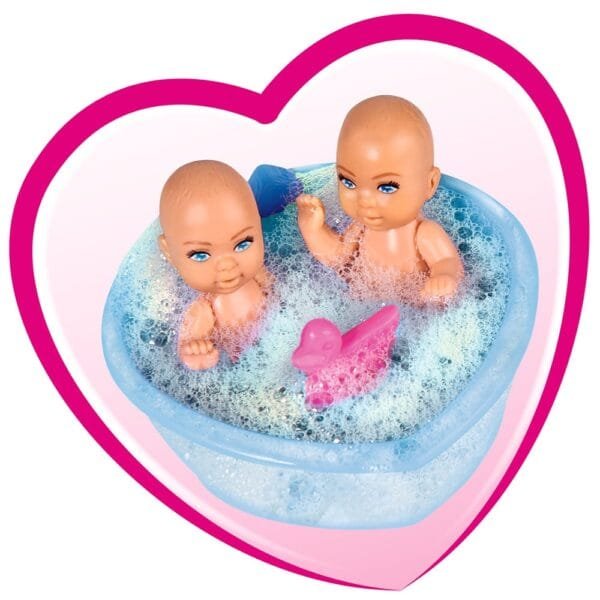 Papusa Simba Steffi Love Welcome Twins 29 Cm Cu Accesorii - Imagine 4