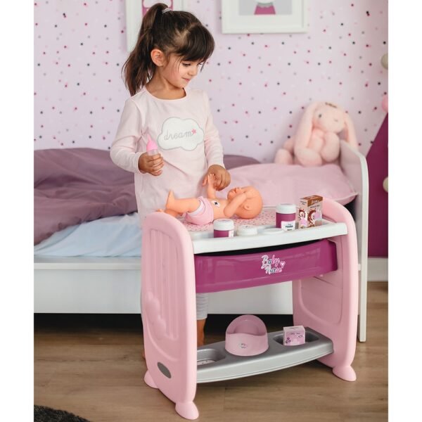 Patut Co-Sleeper Pentru Papusi Smoby Baby Nurse 2 In 1 - Imagine 10