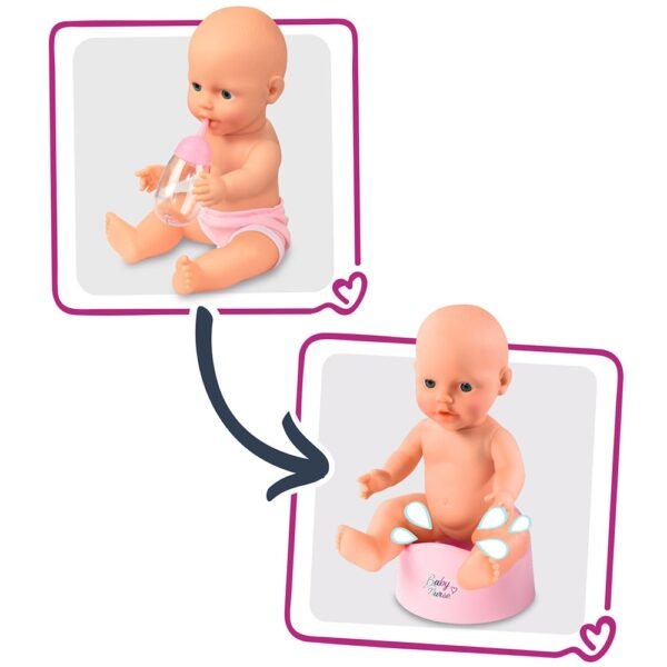 Patut Co-Sleeper Pentru Papusi Smoby Baby Nurse 2 In 1 - Imagine 4