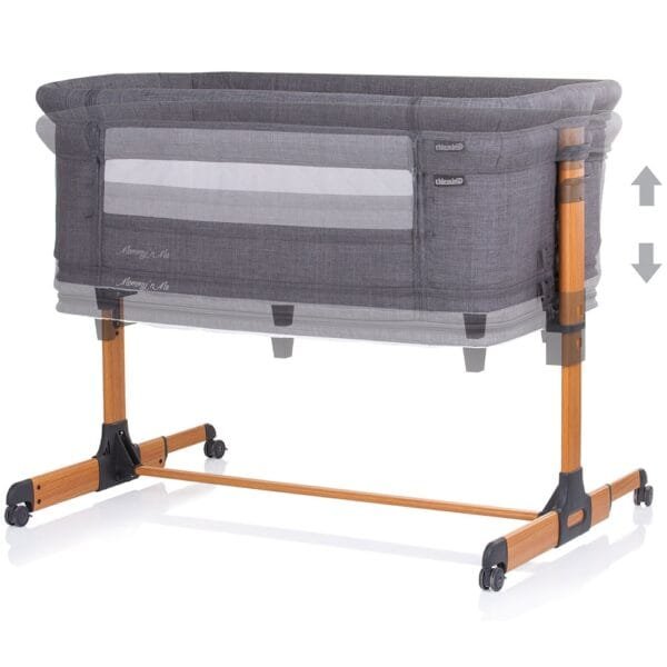 Patut Co-Sleeper Si Tarc Chipolino Mommy 'N Me Graphite Wood - Imagine 4