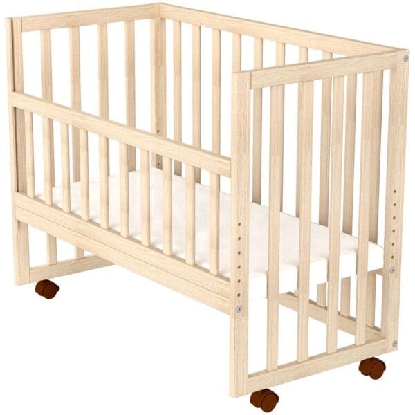 Patut Copii Din Lemn Co-Sleeper Hubners Eva 94X46 Cm Natur - Imagine 4