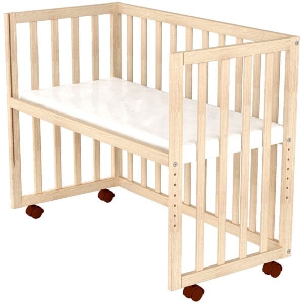 Patut Copii Din Lemn Co-Sleeper Hubners Eva 94X46 Cm Natur - Imagine 5