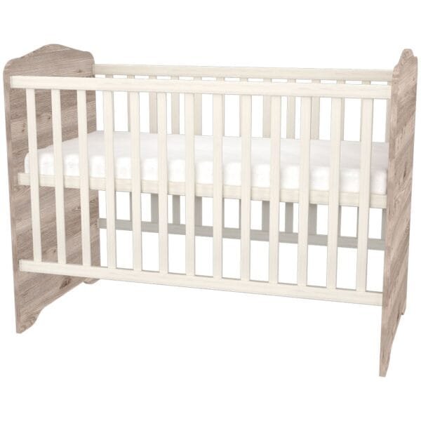 Patut Copii Din Lemn Cu Sertar Hubners Sofia 120X60 Cm Crem Nisip - Imagine 5