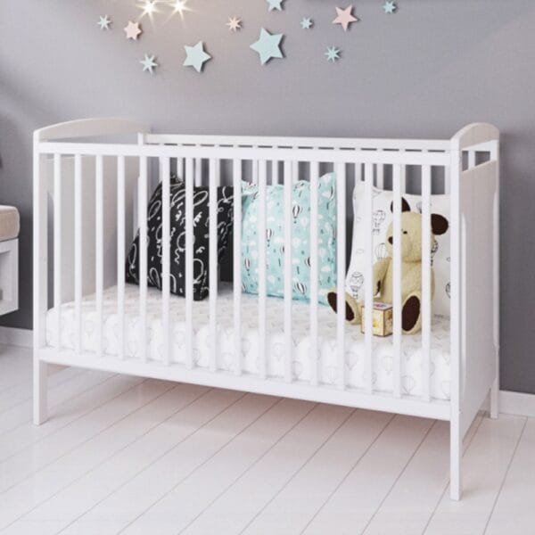 Patut Copii Din Lemn Hubners Karly 120X60 Cm Alb - Imagine 5
