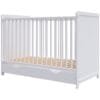 Patut Copii Din Lemn Hubners Paula 120X60 Alb Cu Sertar 1 1 I Best Buy Babys