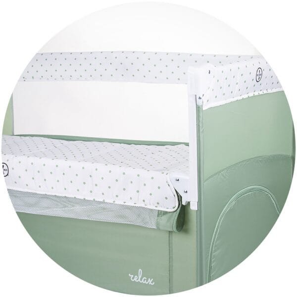 Patut Pliabil Chipolino Relax Aloe Cu Laterala Culisanta - Imagine 4