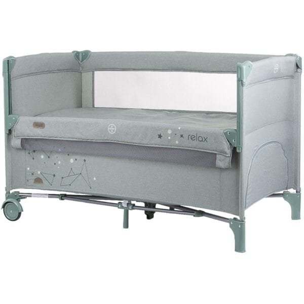 Patut Pliabil Chipolino Relax Aloe Linen Cu Laterala Culisanta