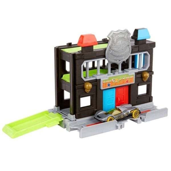 Pista De Masini Hot Wheels By Mattel City Downtown Police Station Cu Masinuta - Imagine 2