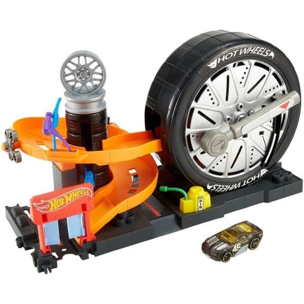 Pista De Masini Hot Wheels By Mattel City Super Spin Tire Shop