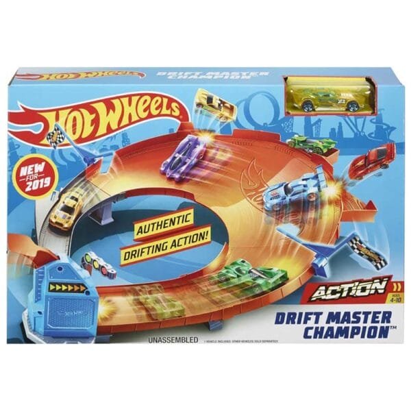 Pista De Masini Hot Wheels By Mattel Drift Master Champion Cu Masinuta - Imagine 3