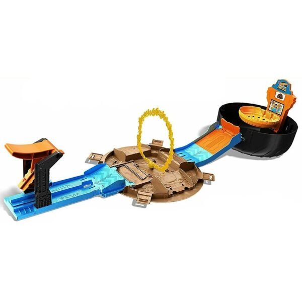 Pista De Masini Hot Wheels By Mattel Monster Truck Stunt Tire Cu 2 Masinute - Imagine 2