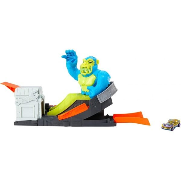 Pista De Masini Hot Wheels By Mattel Toxic Ape Attack Cu Masinuta