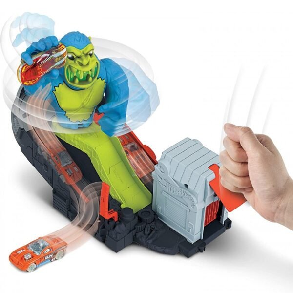 Pista De Masini Hot Wheels By Mattel Toxic Ape Attack Cu Masinuta - Imagine 5