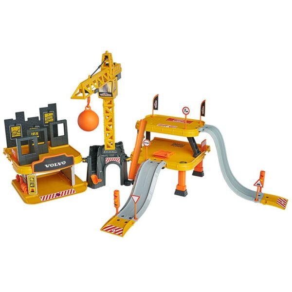 Pista De Masini Majorette Creatix Construction Cu 5 Masinute Volvo - Imagine 2