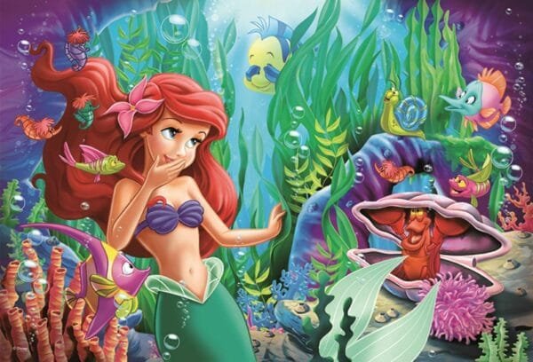 Puzzle Trefl Disney The Little Mermaid, De-A V-Ati Ascunselea 100 Piese - Imagine 3
