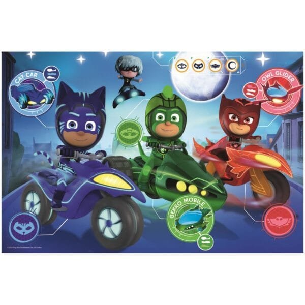 Puzzle Trefl Eroi In Pijama, Cursa Nocturna 60 Piese - Imagine 3