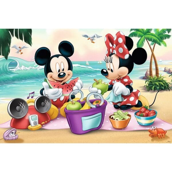 Puzzle Trefl Maxi Disney Mickey Mouse, Picnic Pe Plaja 24 Piese - Imagine 3