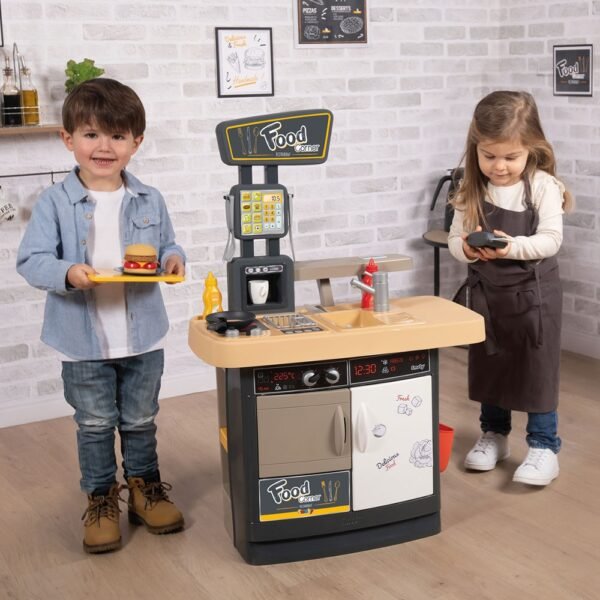 Restaurant Pentru Copii Smoby Food Corner Negru - Imagine 11