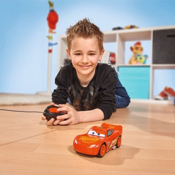 Masina Dickie Toys Cars 3 Single-Drive Lightning Mcqueen Cu Telecomanda - Imagine 2