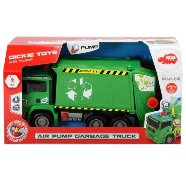 Masina De Gunoi Dickie Toys Air Pump Garbage Truck - Imagine 6