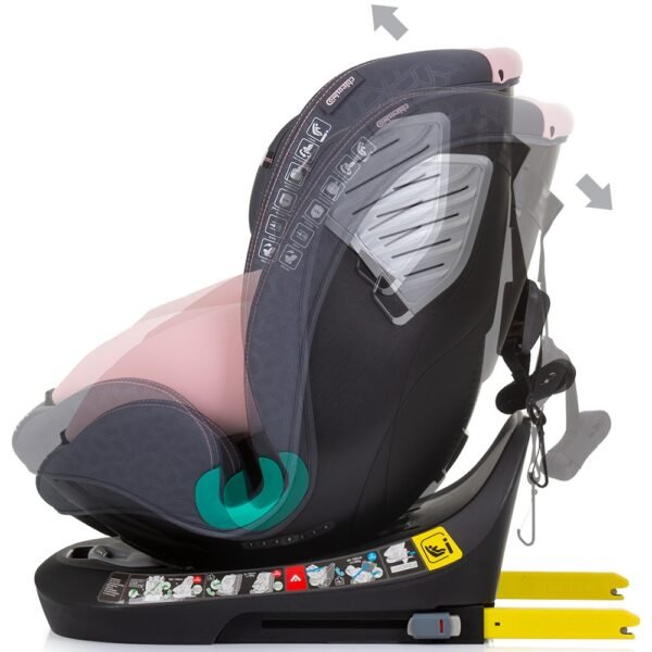 Scaun Auto Chipolino Supreme I-Size 40-150 Cm Cu Sistem Isofix Flamingo - Imagine 5