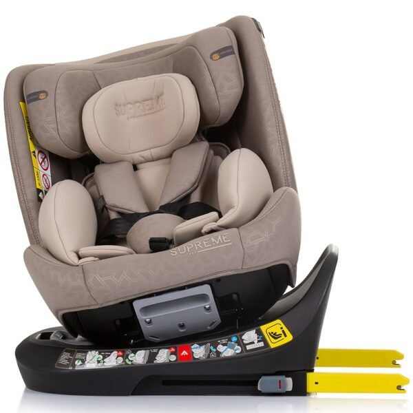 Scaun Auto Chipolino Supreme I-Size 40-150 Cm Cu Sistem Isofix Macadamia - Imagine 6