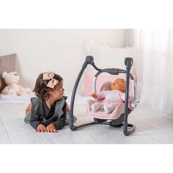 Scaun De Masa Pentru Papusi Smoby Maxi Cosi Quinny 3 In 1 Roz - Imagine 5