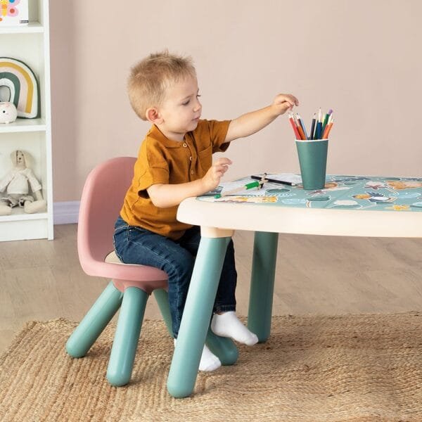 Scaunel Cu Spatar Pentru Copii Smoby Little Roz - Imagine 4
