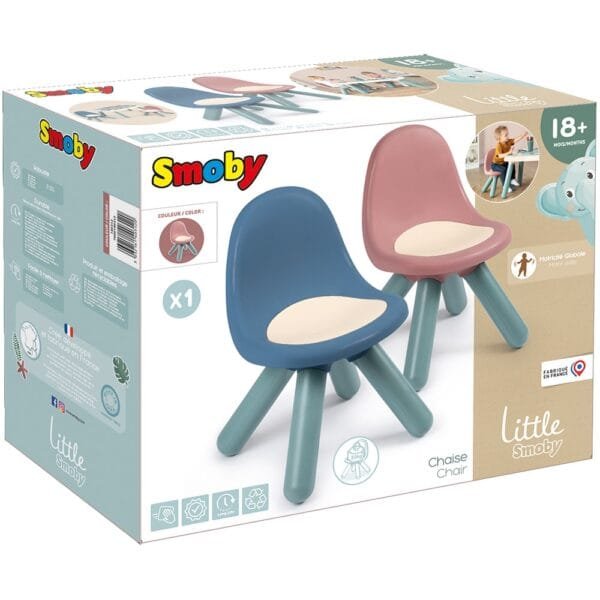 Scaunel Cu Spatar Pentru Copii Smoby Little Roz - Imagine 7