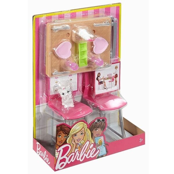 Set Barbie By Mattel Estate Masa Cu Scaune Si Accesorii Dvx45 - Imagine 3